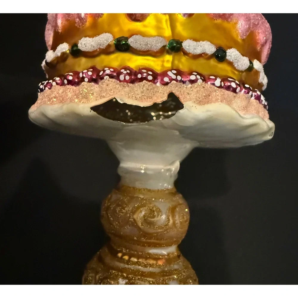 Christopher Radko Berry Sweet Cake Christmas Ornament  Fruit Tiered Glass READ‎